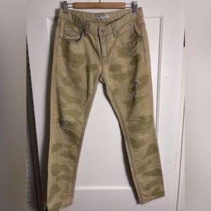Free People Camo Denim
